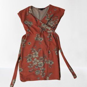 Pink dress with flowers